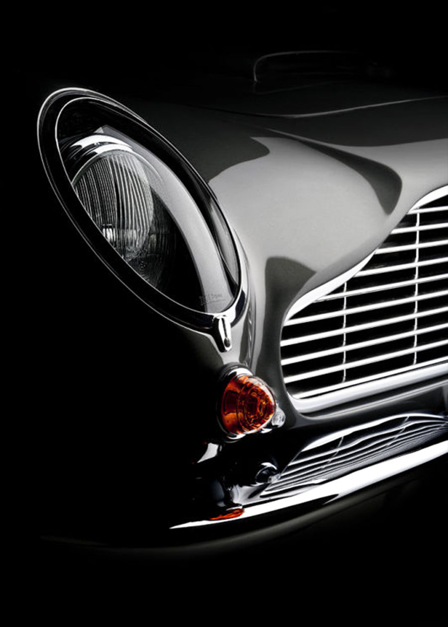 Aston Martin DB5 - Headlight art print by Tim Wallace