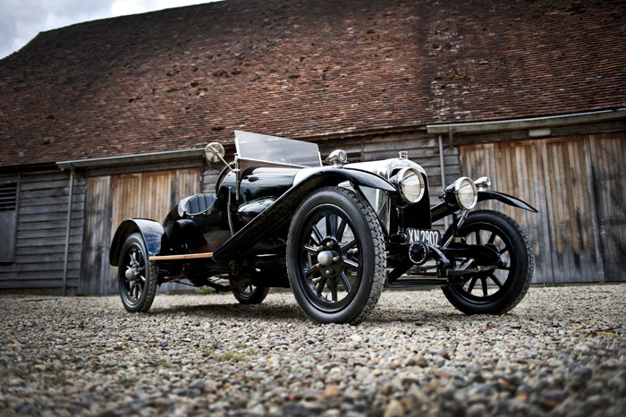 Vintage Aston Martin A3 art print by Tim Wallace