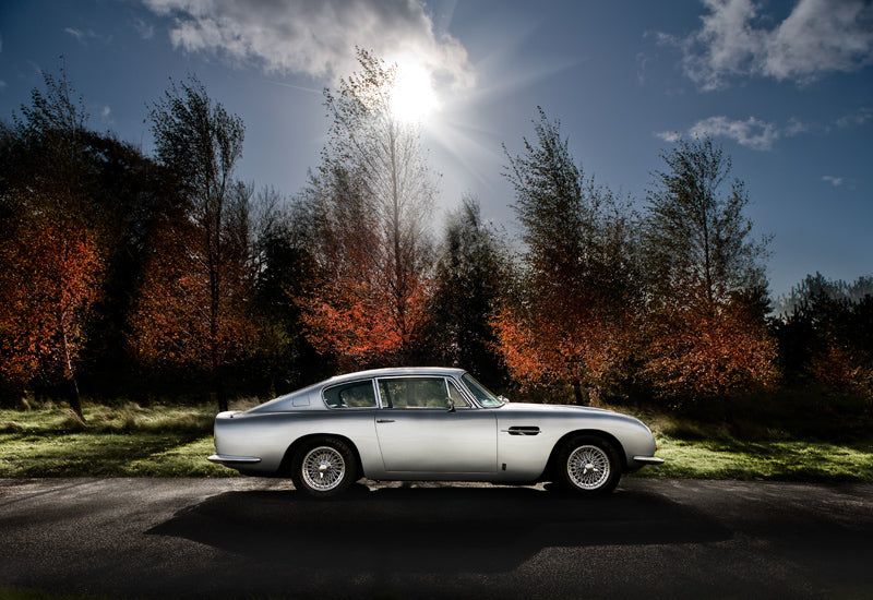 Aston Martin DB6 art print by Tim Wallace
