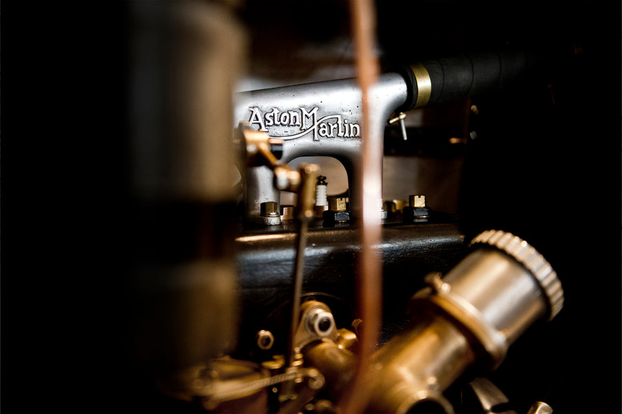Vintage Aston Martin - Engine Detail art print by Tim Wallace