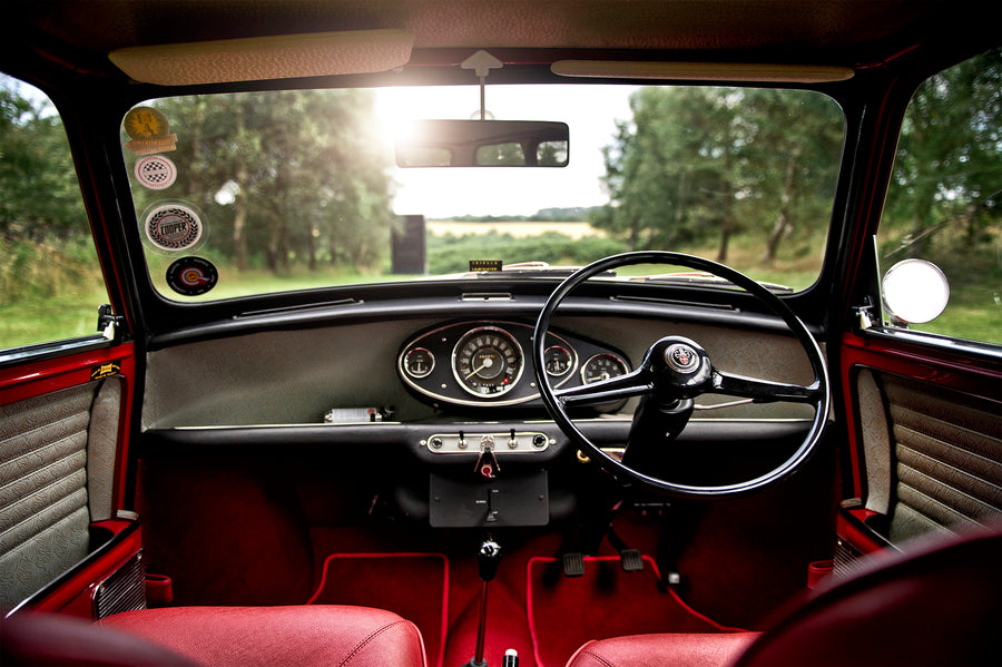 Classic Mini Interior art print by Tim Wallace