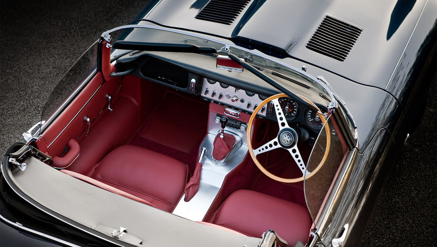Jaguar E-Type art print by Tim Wallace