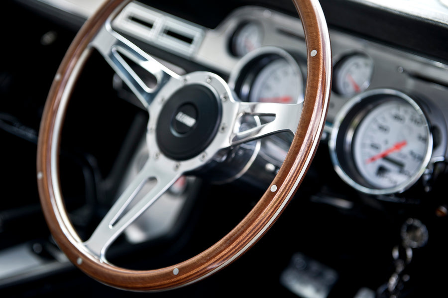 Shelby GT500 - Steering Wheel art print by Tim Wallace