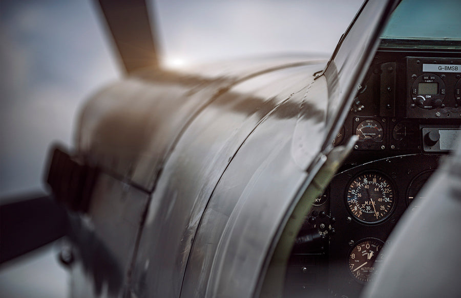 Spitfire - Close-up detail art print by Tim Wallace