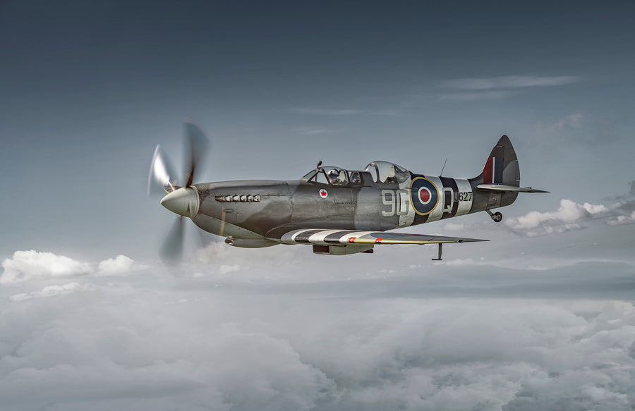 Spitfire in Flight art print by Tim Wallace