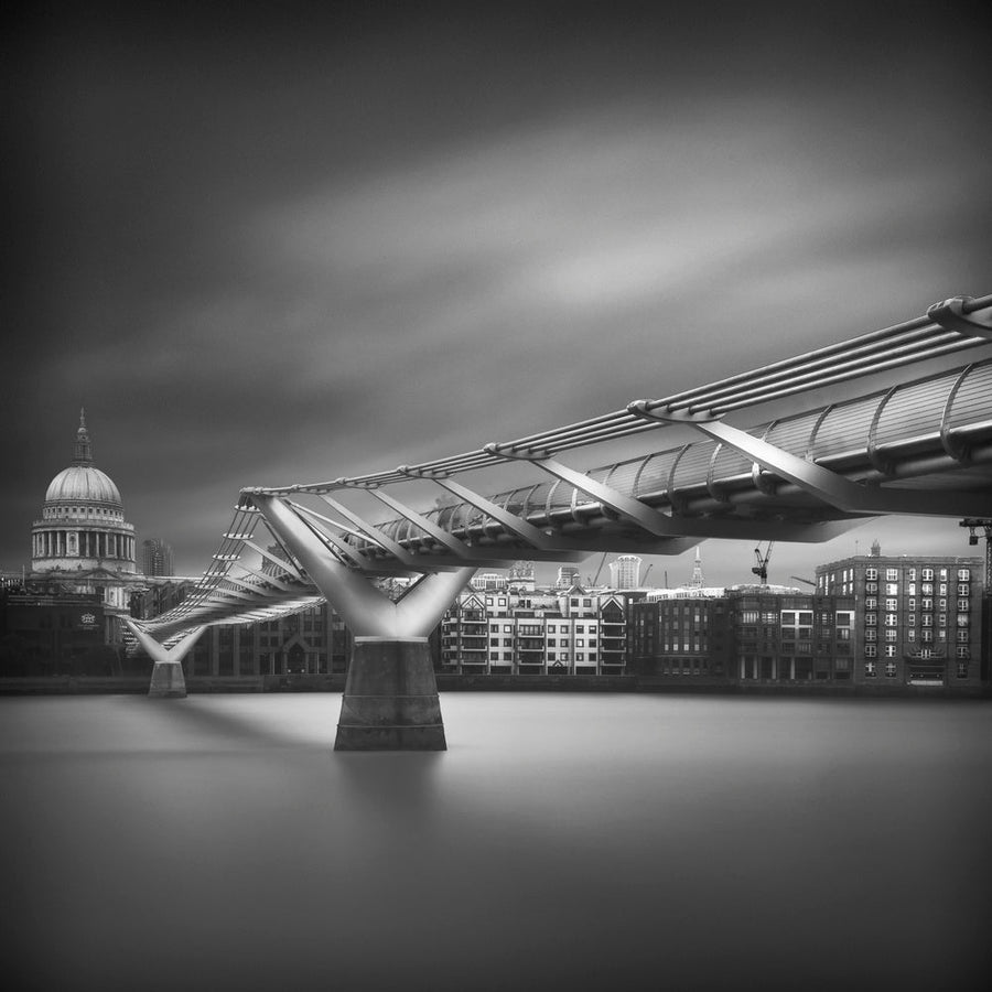 London Millennium Bridge archival giclée print by Ahmed Thabet