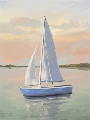 Hazy Sunsets - Sail archival giclée print by Aria Ellis