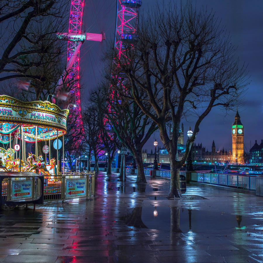 London's Riverside Attractions archival giclée print by Assaf Frank