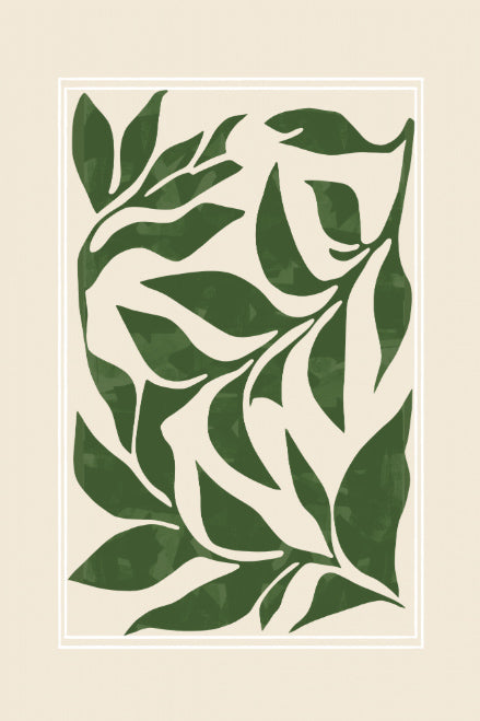 Modern Botanical Leaves by Cartissi
