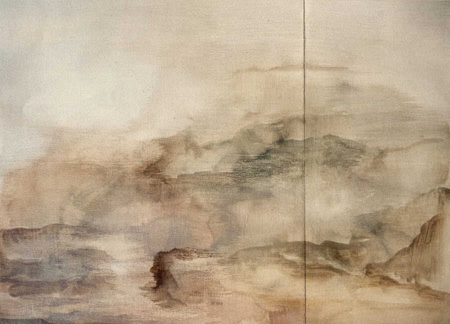 Misty Mountainscape archival giclée print by Gemma Bardot