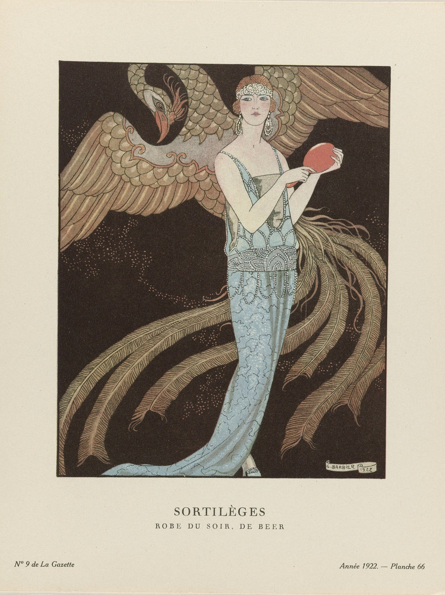 Sortilèges, Robe du soir, de Beer by George Barbier
