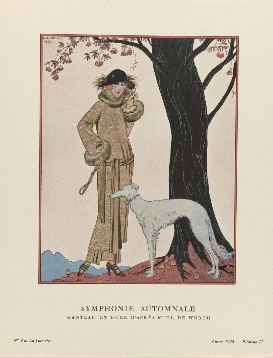 Symphonie automnale, Manteau by George Barbier