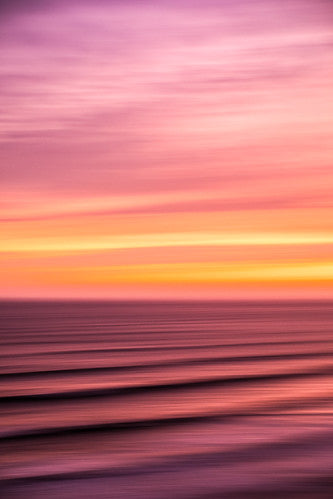 Abstract Pink Waves by Geraint Rowland