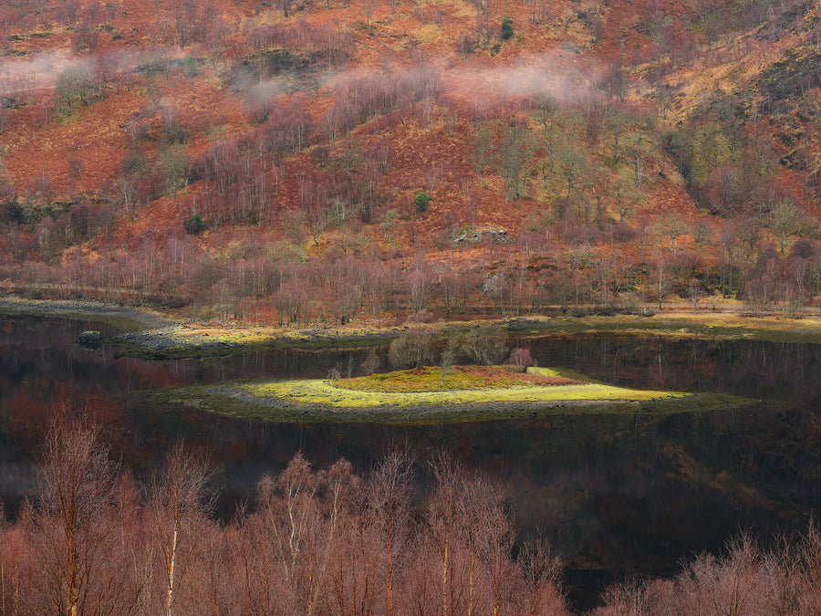 Loch Leven Island archival giclée print by Ian Cameron