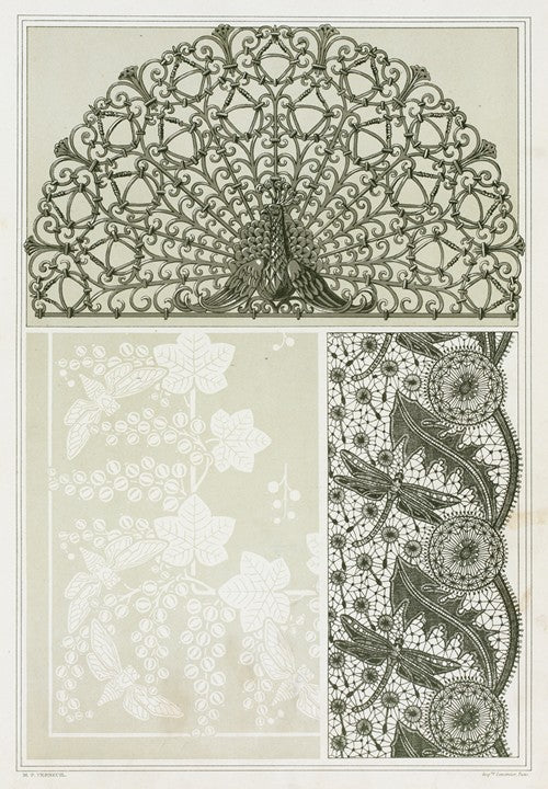 Paon, grille fer forgé by Maurice Pillard Verneuil