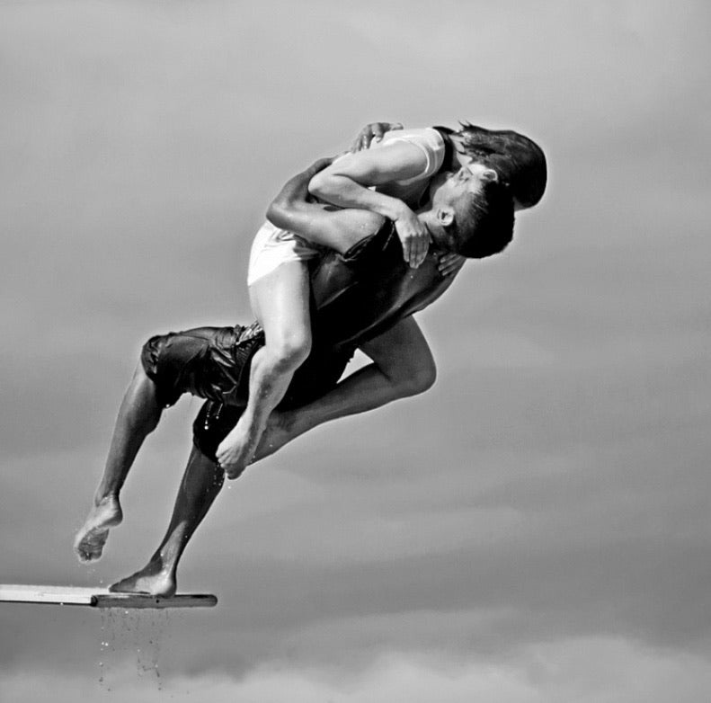 Passionate Diving Embrace archival giclée print by Tatyana Druz