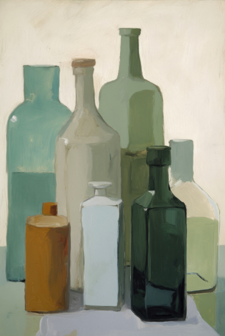 Muted Bottles by Treechild
