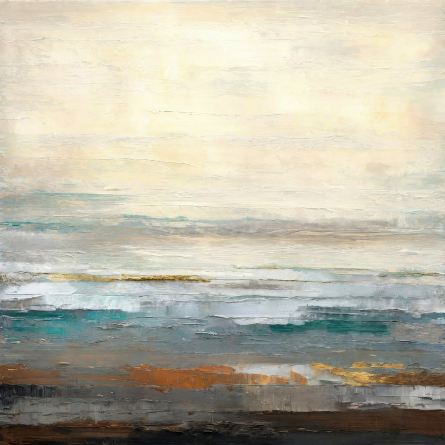 Abstract Golden Seascape archival giclée print by Alpenglow Workshop