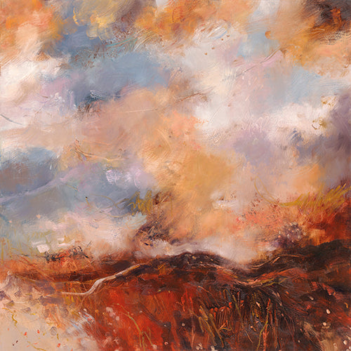 Through Golden grasses to Hills archival giclée print by Andy Waite