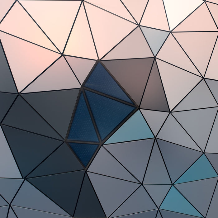 Abstract Geometric Triangles archival giclée print by Renate Reichert