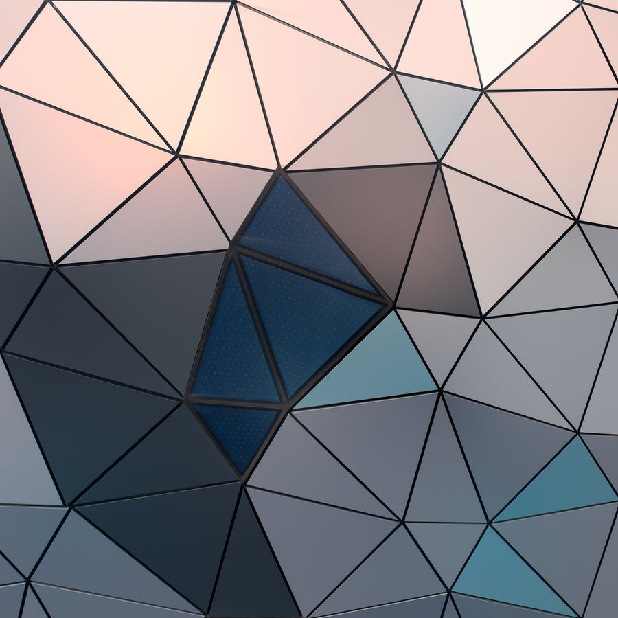 Abstract Geometric Triangles archival giclée print by Renate Reichert