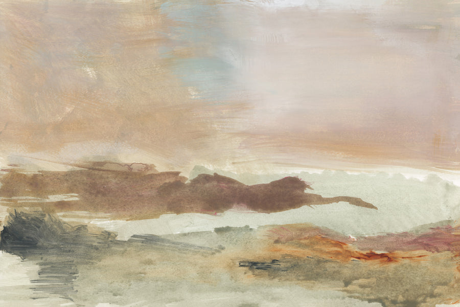 Hazy Mountain Valley archival giclée print by Cartissi