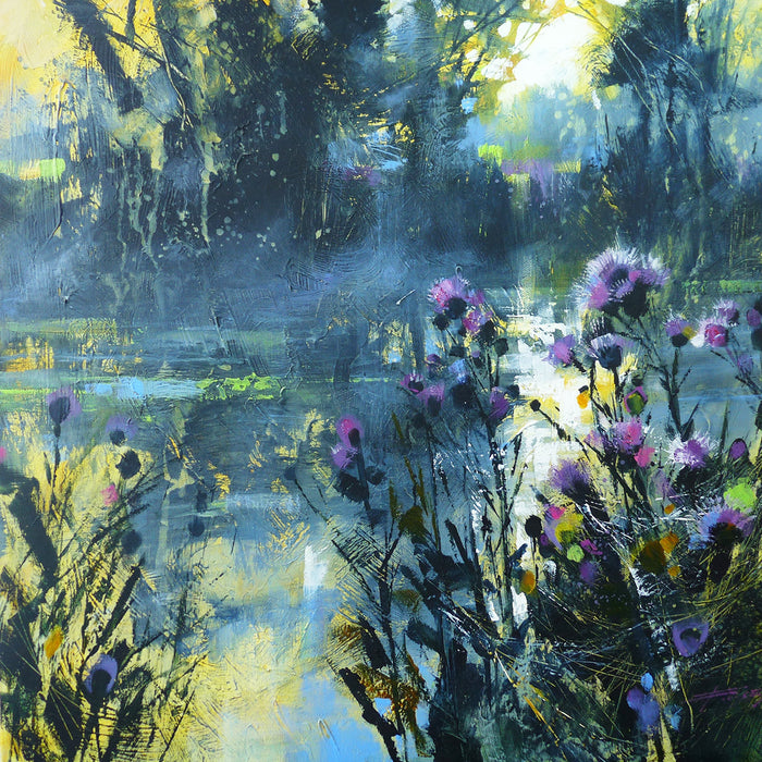 River mist and cobwebs archival giclée print by Chris Forsey