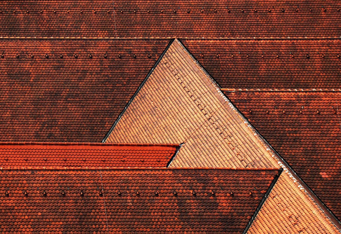 Geometric Roof Tiles archival giclée print by Frank Daske