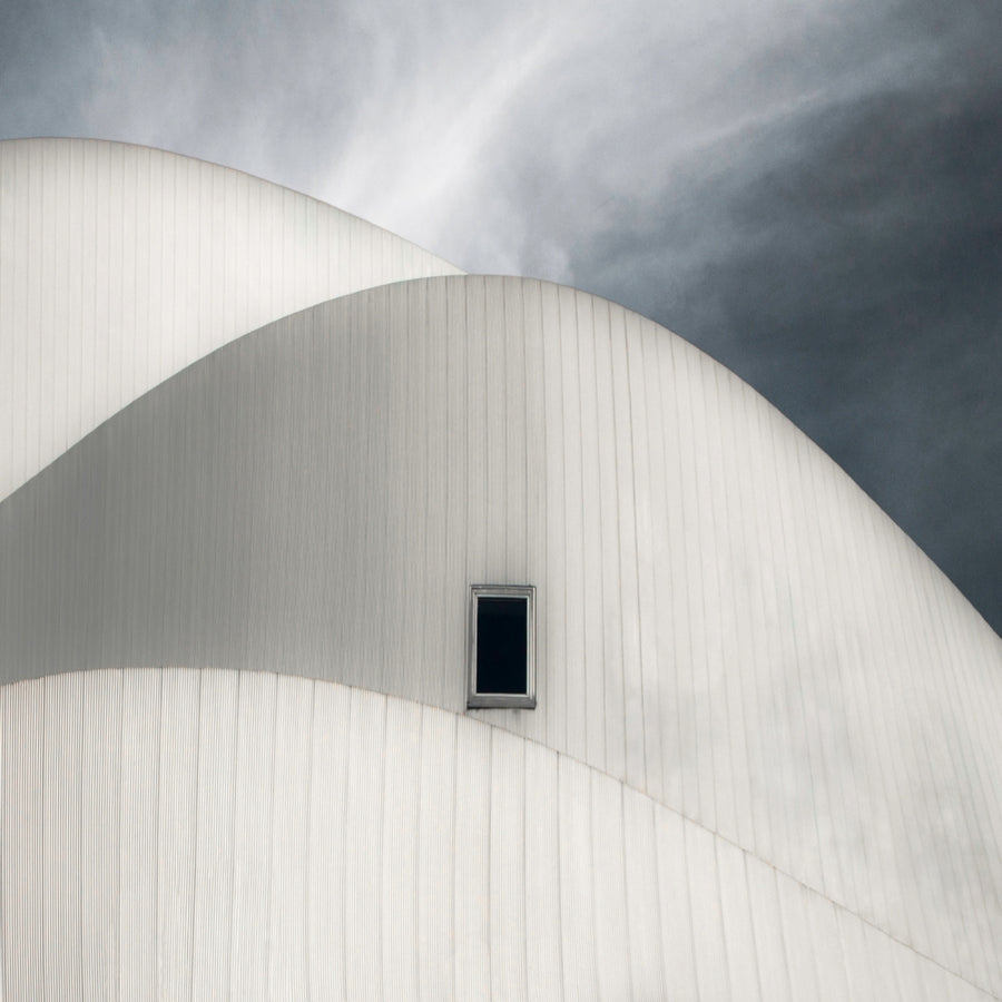 Curved Sky Building Window archival giclée print by Gilbert Claes