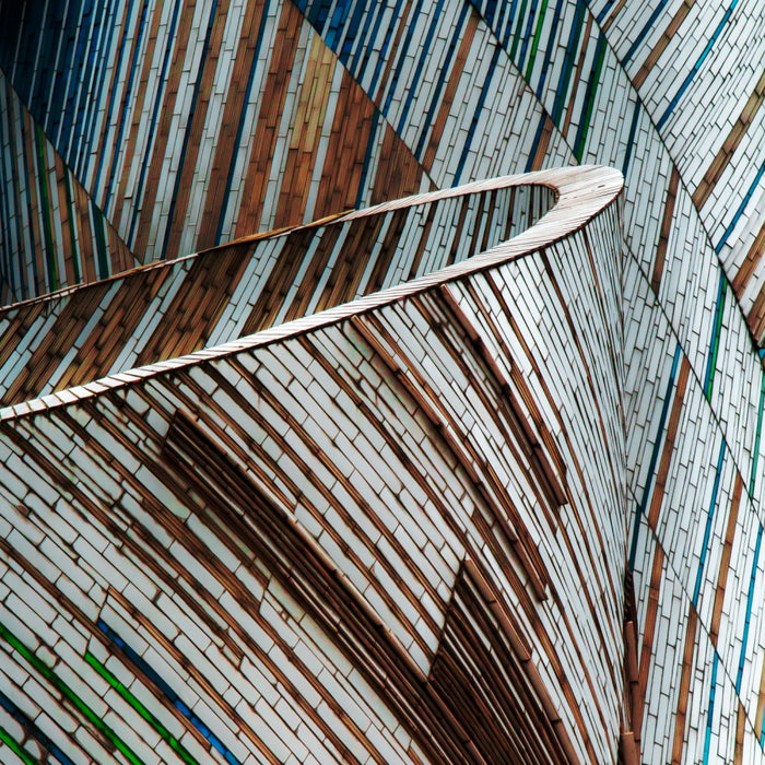 Curved Panel Design archival giclée print by Gilbert Claes