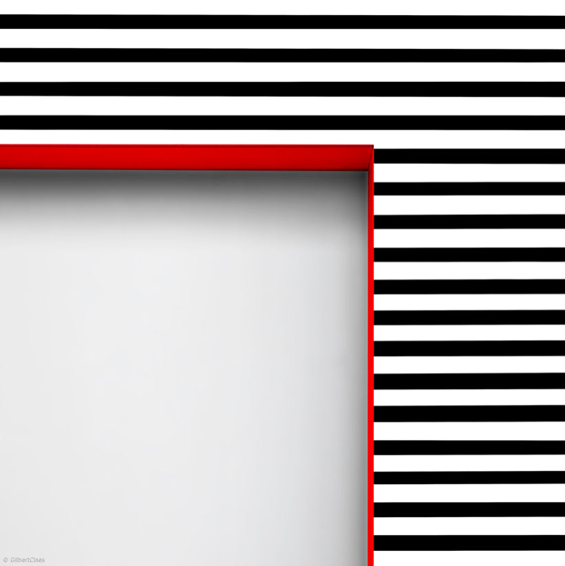 Bold Stripes Red Edge archival giclée print by Gilbert Claes