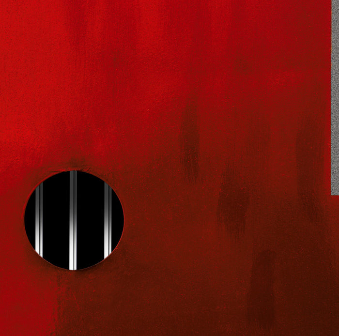 Behind Red Bars archival giclée print by Gilbert Claes