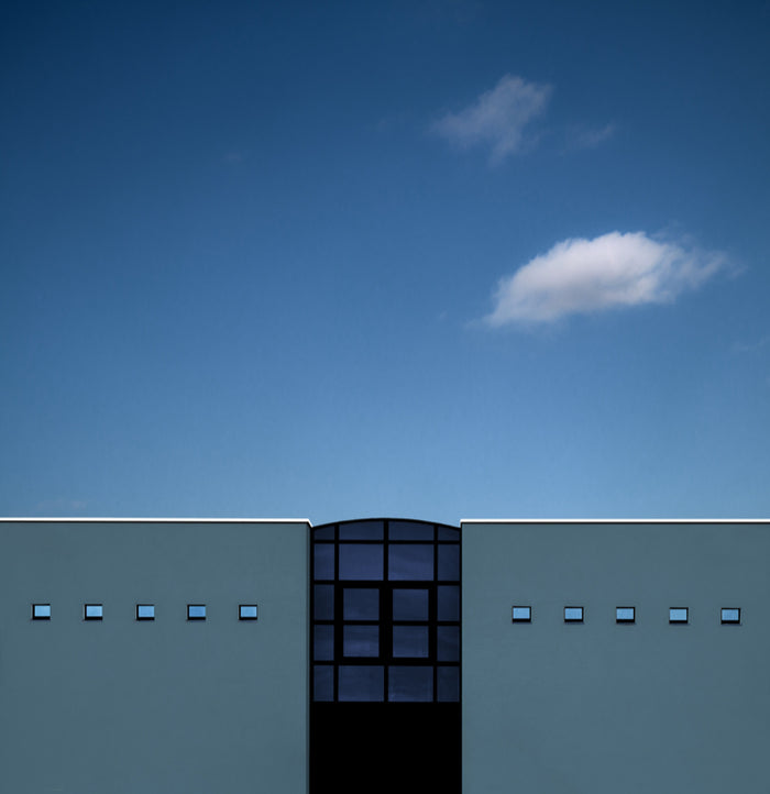 Modern Geometric Building archival giclée print by Gilbert Claes