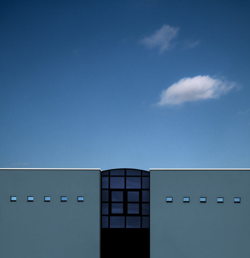 Modern Geometric Building archival giclée print by Gilbert Claes
