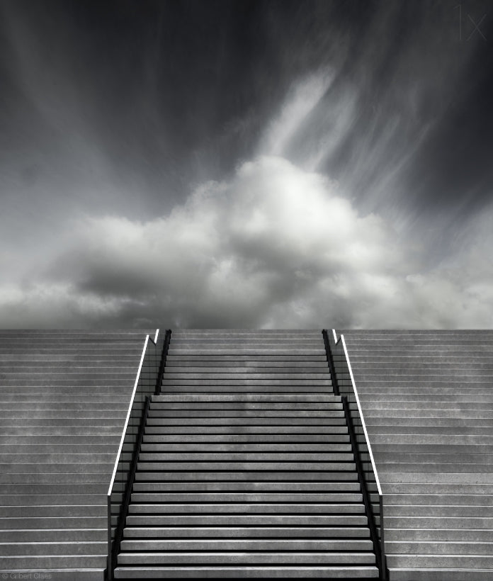 Stair archival giclée print by Gilbert Claes