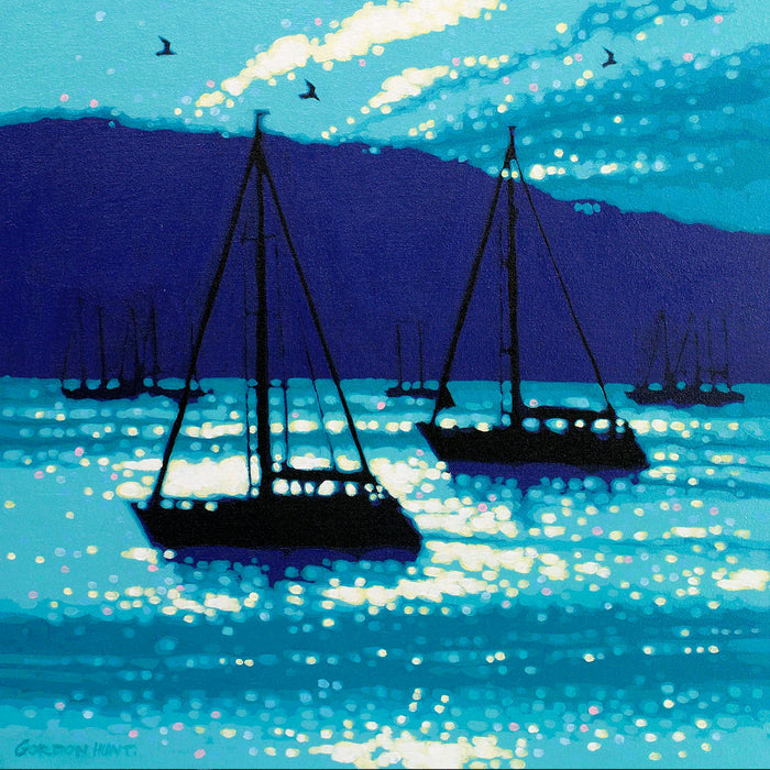 Calm sea Sailing archival giclée print by Gordon Hunt