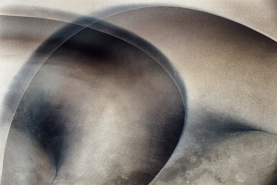 Fluid Abstract Curves archival giclée print by Harry Verschelden as a triptych