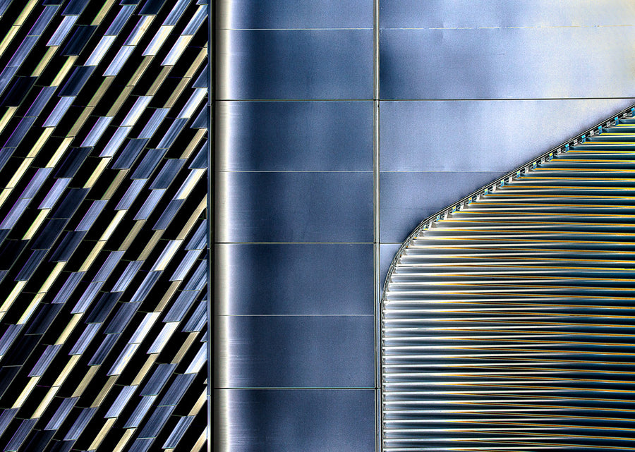 Modern Steel Geometry archival giclée print by Harry Verschelden
