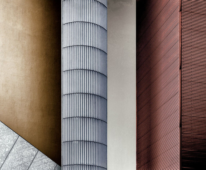 Industrial Geometric Facade archival giclée print by Harry Verschelden