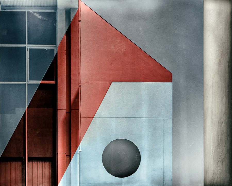 Geometric Building Abstract archival giclée print by Harry Verschelden