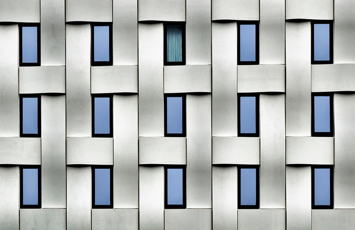 Architectural Window Weave archival giclée print by Jef Van den Houte