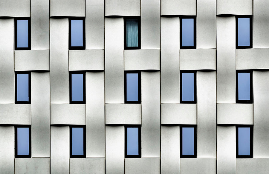 Architectural Window Weave archival giclée print by Jef Van den Houte