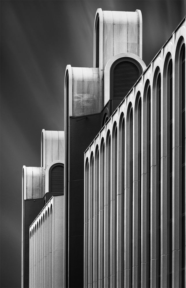 Towers of Money archival giclée print by Jef Van den Houte