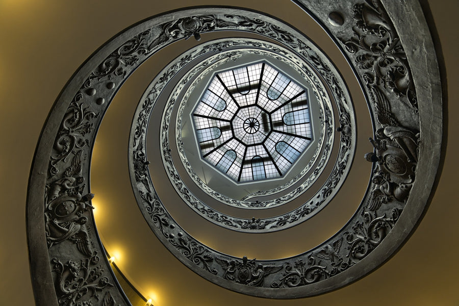 Grand Spiral Staircase archival giclée print by Jerome Perdriolle