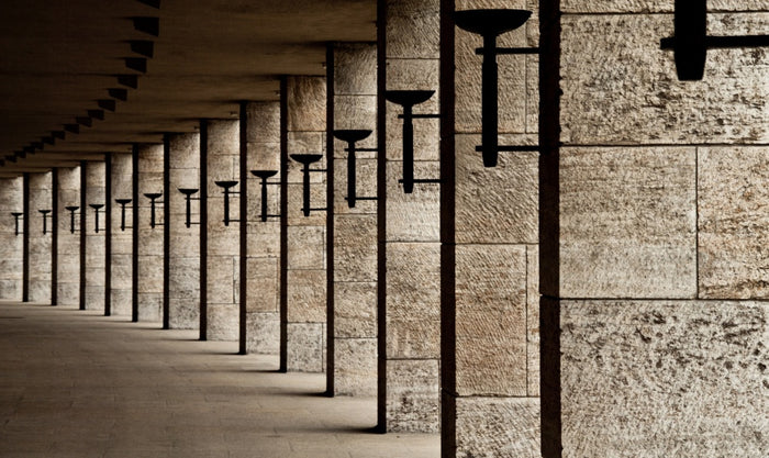 Stone Hallway Perspective archival giclée print by Karl-Axel Lindbergh