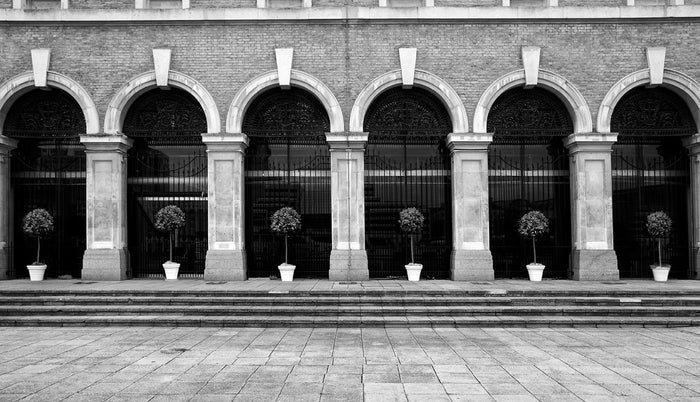 Arches & Bay Trees archival giclée print by Lee Frost