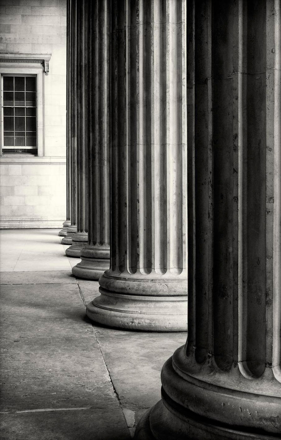 Columns, British Museum art print by Lee Frost