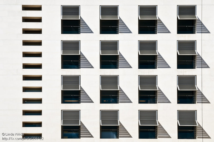 Geometric Window Shadows archival giclée print by Linda Wride