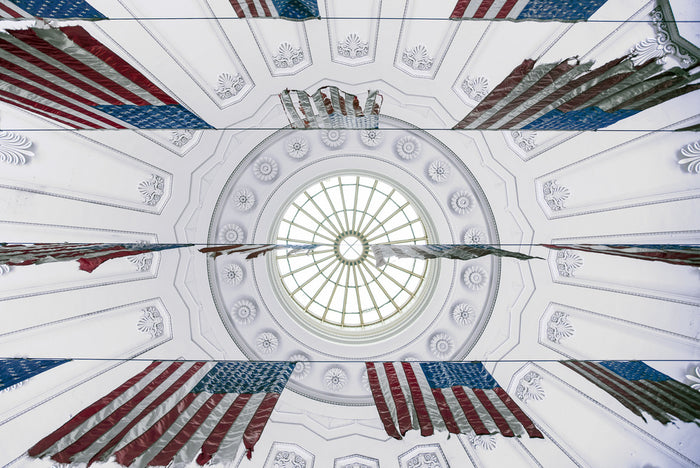 American Flags Dome archival giclée print by Linda Wride