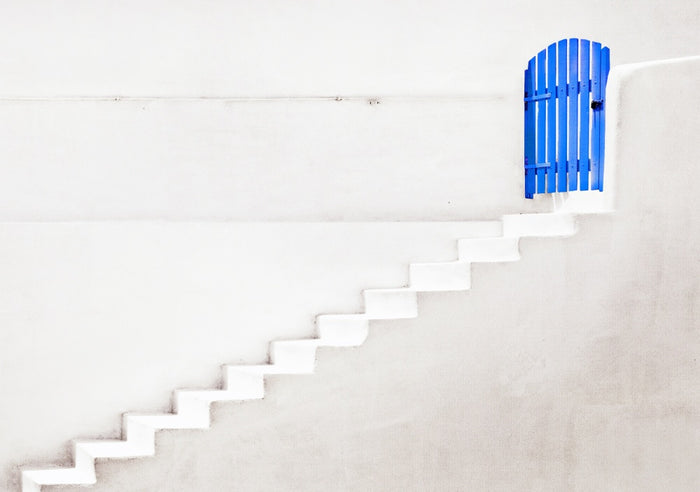 The Blue Gate archival giclée print by Linda Wride